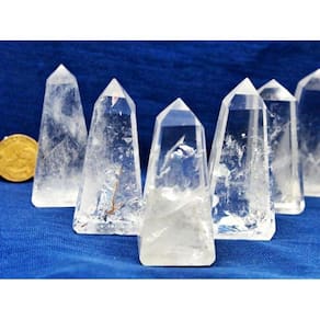 Obelisco Quartzo Cristal 5 cm Pedra Natural Classe B 50g
