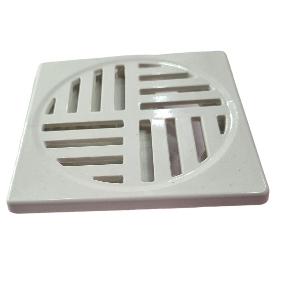Ralo Anti-dengue Quadrado 10cm Abre Fecha Anti-inseto Branco