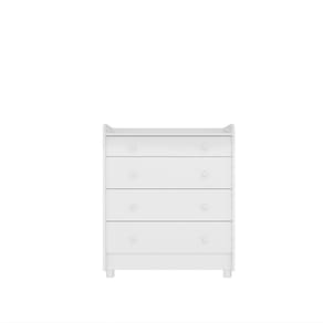 Cômoda/Trocador Doce Sonho Branco 2523 - Qmovi