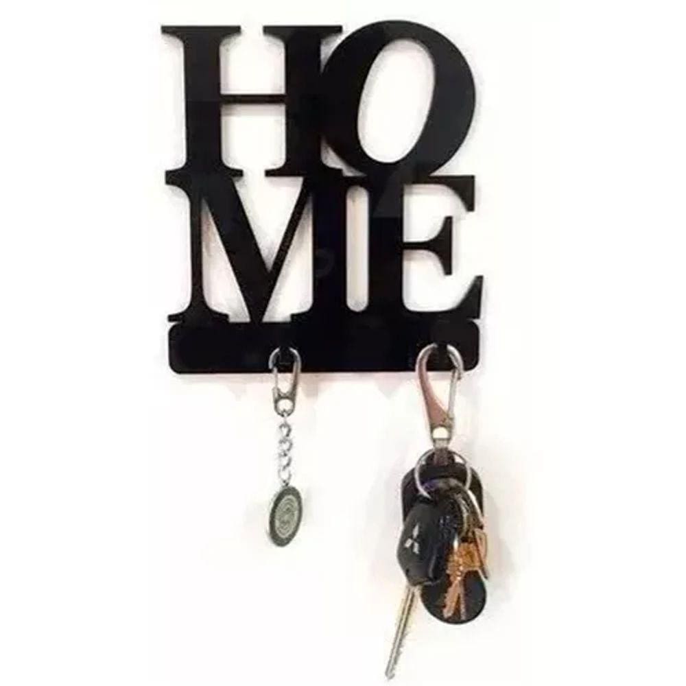 Suporte Porta Chaves Mdf Preto Home