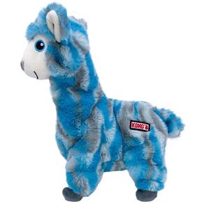 Kong Low Stuff Stripes Llhama Brinquedo Sonoro Pelúcia para Cachorro Médio