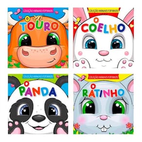 Coleção Animais Fofinhos - Kit Com 4 Livrinhos
