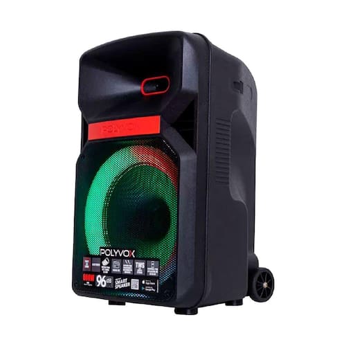 imagem-Caixa de Som Amplificada Polyvox Xc-812 12`` pol BT Usb Led TWS-600w  