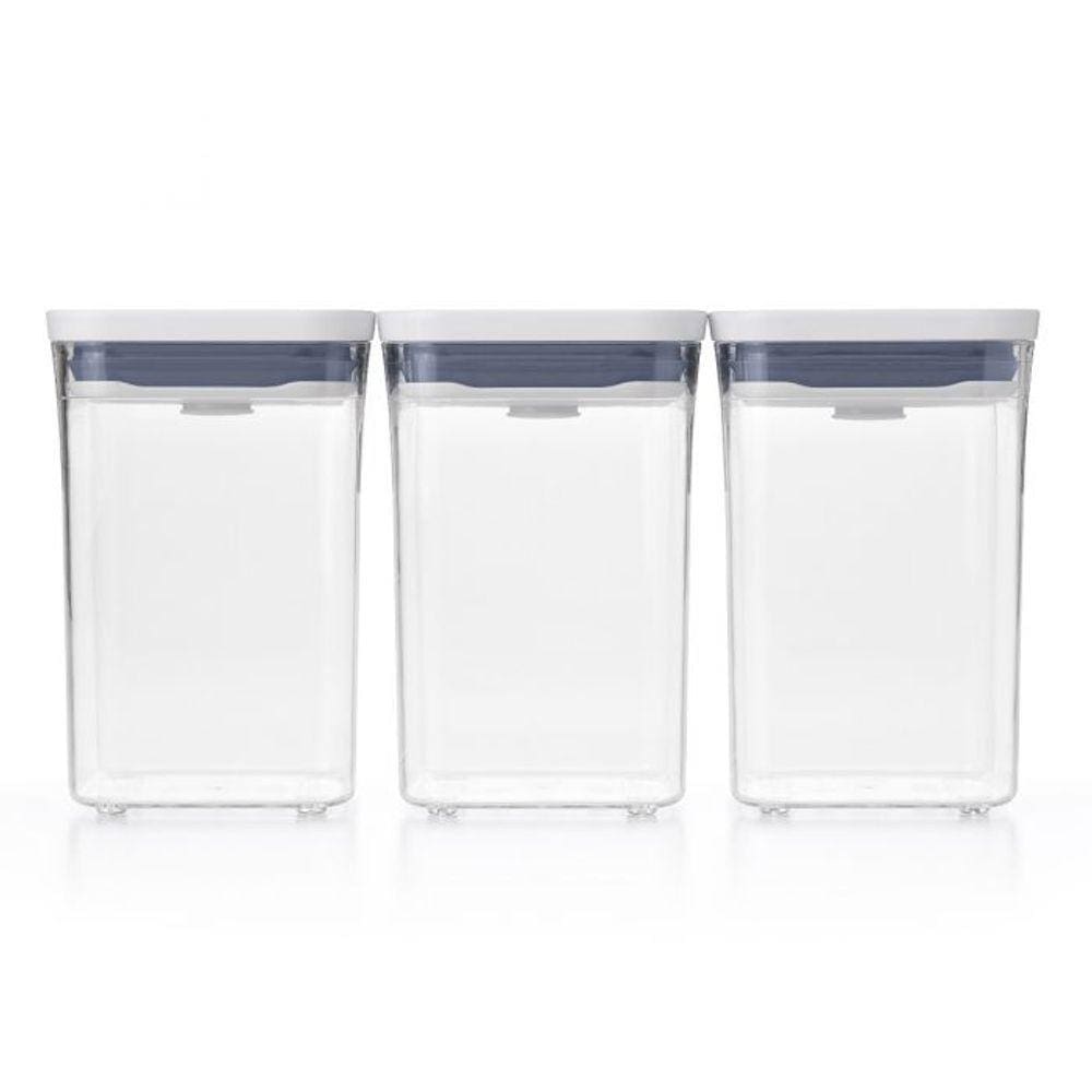 Conjunto De 3 Potes Quadrados Pop 2.0 Oxo