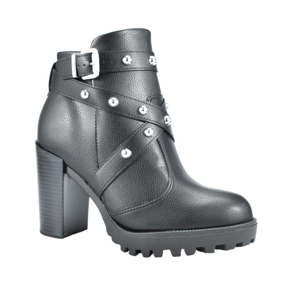 Bota Moleca Feminino Salto Alto Cano Curto