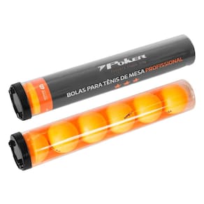 Kit Bolas Mesa 3 Estrelas 40Mm (6 Uni) 09143-Lar - Laranja/Preto U