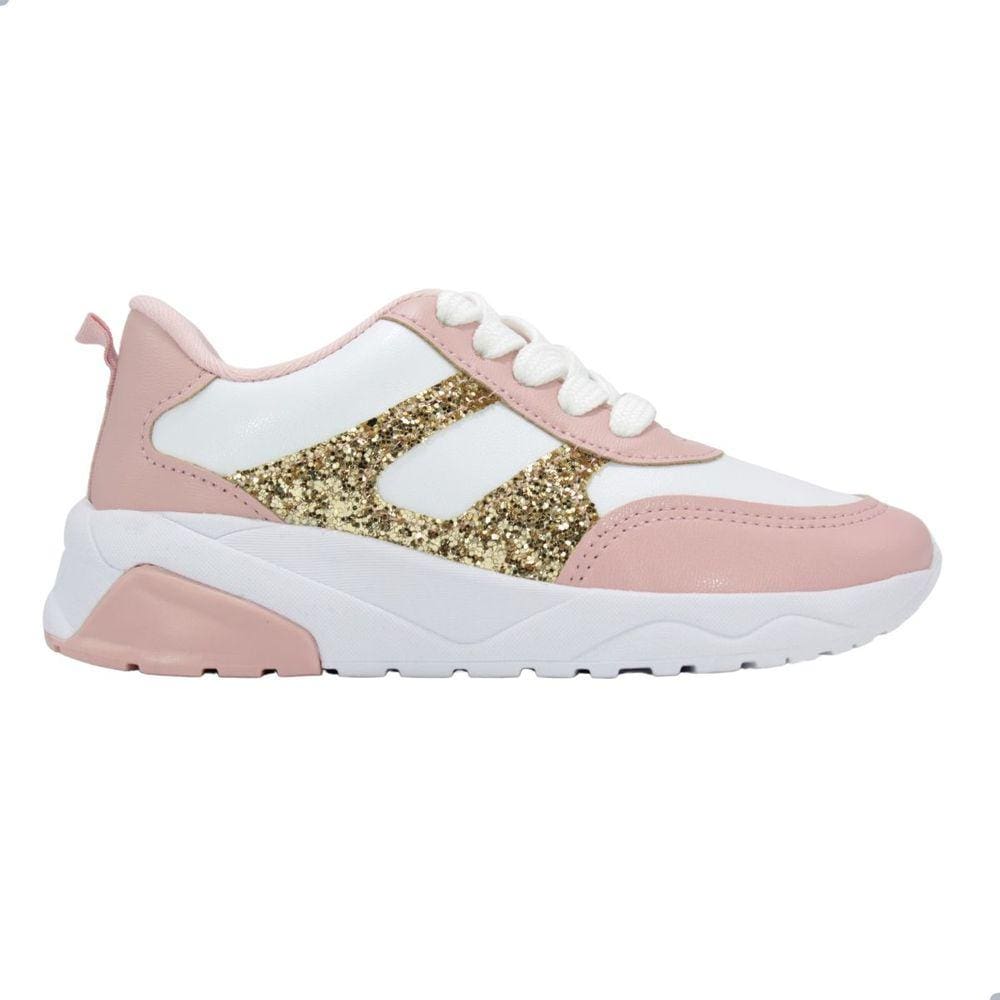 Tênis Infantil Molekinha Branco/Rosa