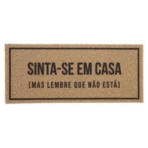 Tapete de Entrada Vinil Long 2.0 Sinta Se Em Casa 30CM X 70CM