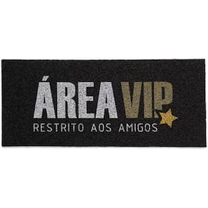 Tapete de Entrada Vinil Long 2.0 Areia Vip 30CM X 70CM