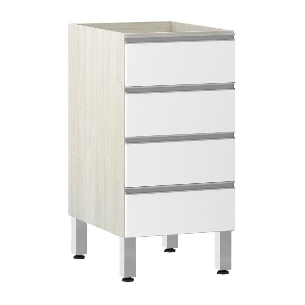 Balcão de Cozinha sem Tampo 40cm 4 Gavetas Lis Luciane Móveis