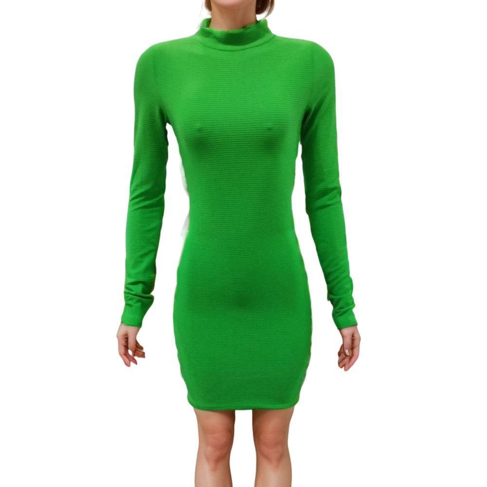 Vestido Feminino Texturizado Sem Bojo Manga Longa