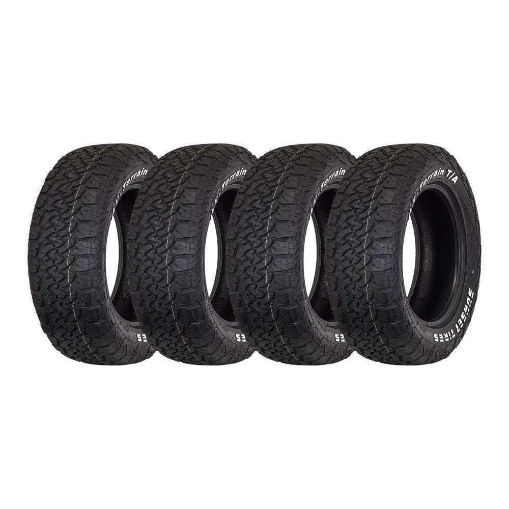 Kit 4 Pneus Sunset Aro 17 315/70R17 All-Terrain T/A Letras Brancas 10 Lonas 121/118Q