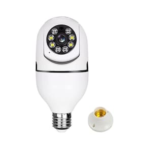 Camera Ip 360 Giratoria Wifi Lampada Segurança Externa Hd