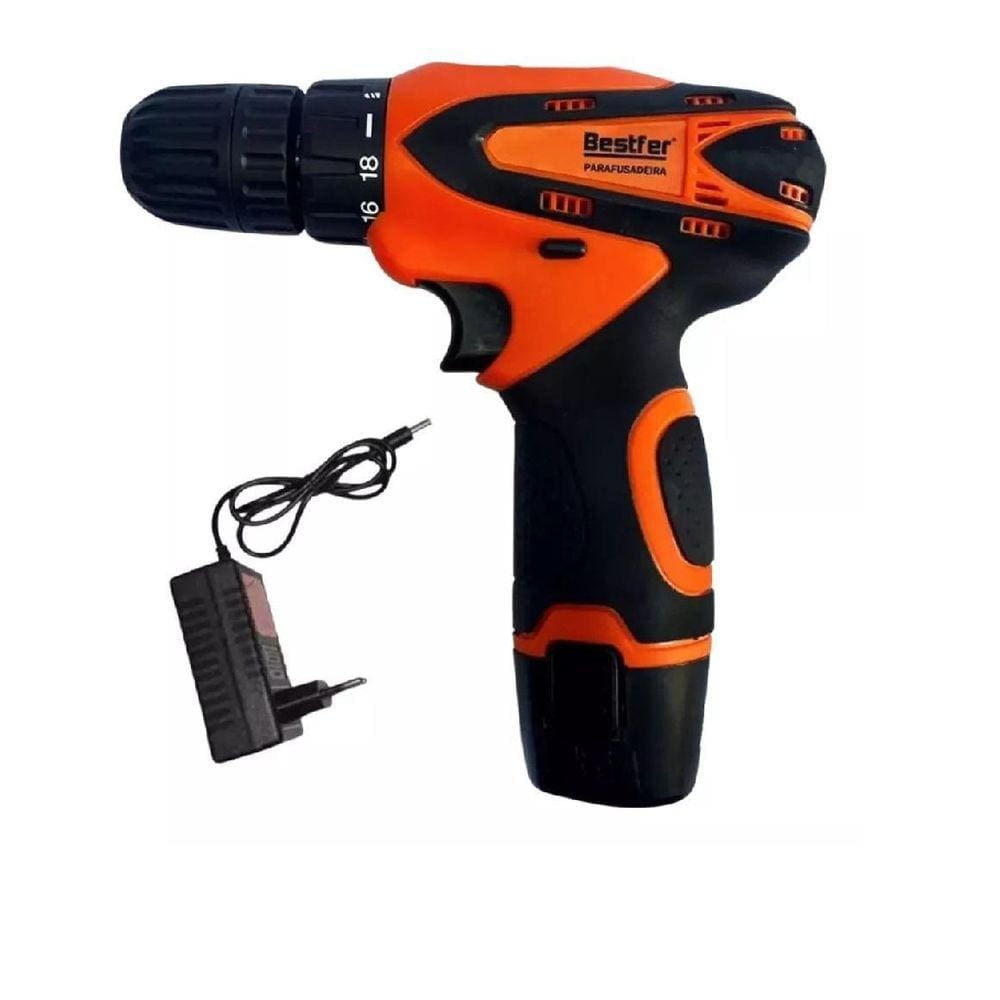 Parafusadeira Portátil Sem Fio 12V Com Bateria Bivolt