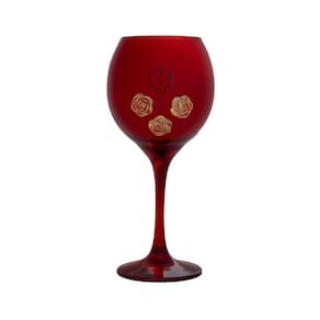 Taça Vermelha Pomba Gira 3 Rosas e Trid. 400 ml 20cm Celebra