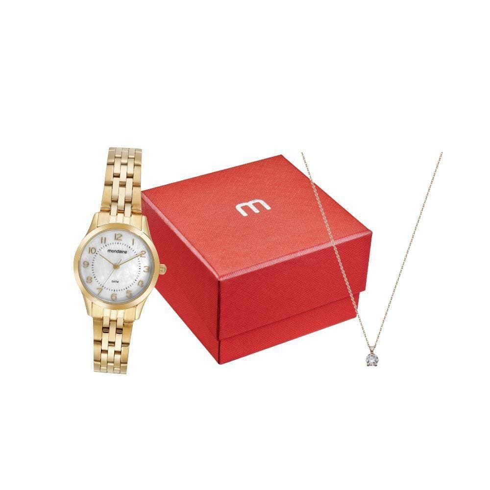 Kit Relógio Mondaine Feminino Com  32796Lpmkde1K1