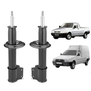 02 Amortecedor Nakata Dianteiro Fiat Fiorino Furgão 1989 A 1994 Chassi Curto