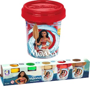 5 Massinhas Modelar Atóxicas Moana Colorida Criança Brincar