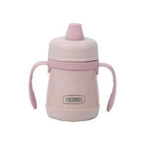 Copo de Transição Térmico Bebê Água Suco Antivazamento Rosa