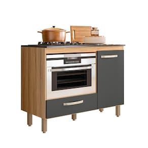 Balcão para Cooktop 1 Porta 1 Gaveta Jatobá