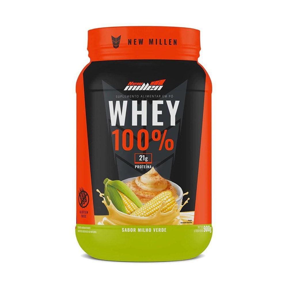 Whey 100% Concentrado New Millen Pote 900G -