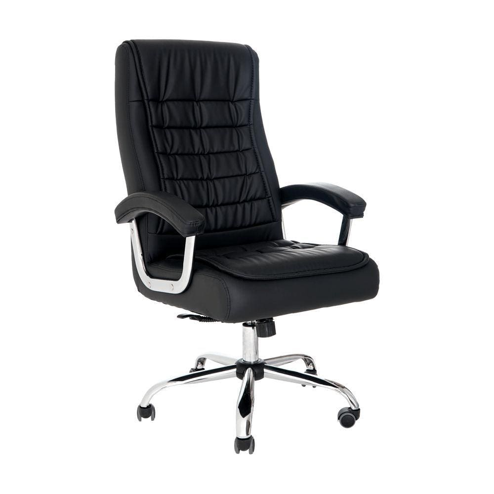 Cadeira De Escritório Presidente Big Com Molas Ensacadas Giratória Preto - Preta