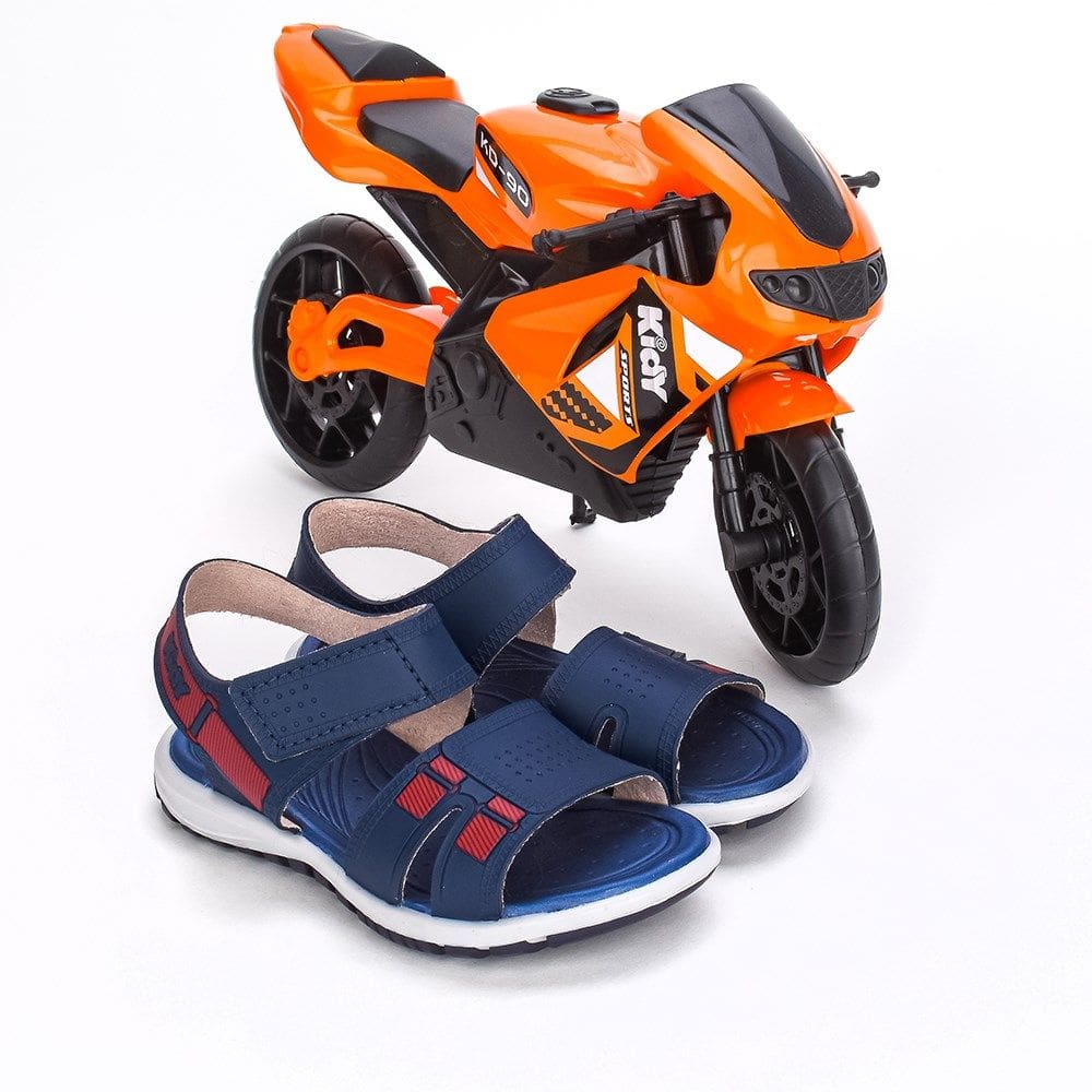 Sandália Papete Infantil Kidy Toys Marinho Com Brinquedo