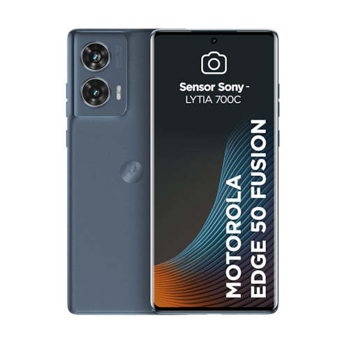 imagem-Smartphone Motorola Edge 50 Fusion 5G - 256GB 16GB (8GB RAM+8GB Ram Boost) 50MP Sony AI Camera IP68 NFC - Blue Teal