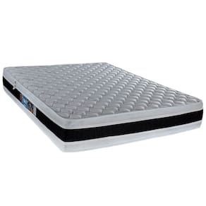 Colchão Casal de Espuma Dupla Face  D45 Black e White - 138x188x27cm