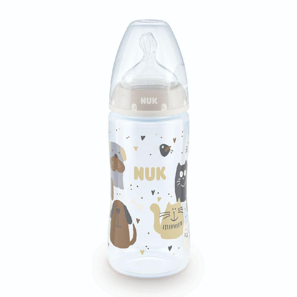 Mamadeira Controle de Temperatura First Choice 300ml Cat NUK