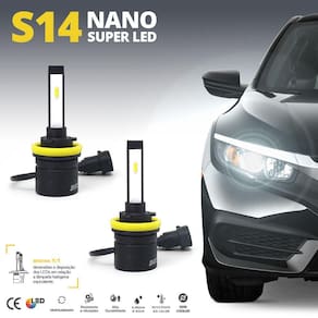 Par Lâmpadas H11 Farol Milha Golf 2014 2015 2016 Super Led Mini Nano 6000k Sem Adaptar Furar Tampa Shocklight S14