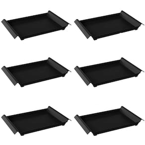 Kit 6 Bandejas Plástica Grande Servir Self Service 45x29cm Restaurante Hotel Fast Food Cozy Coza