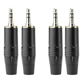 Kit 4 Conectores P2 Macho Stereo Mxt Para Montagem De Cabos