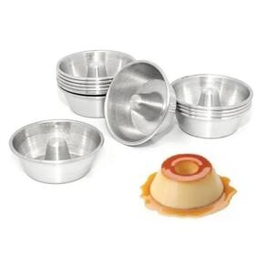 Forma Mini Pudim E Torta Suissa N°0 Kit C/ 12 Peças Alumínio