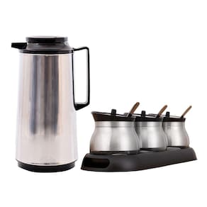 Garrafa Térmica Coliseum + Porta Tempero Pó Café Açucareiro