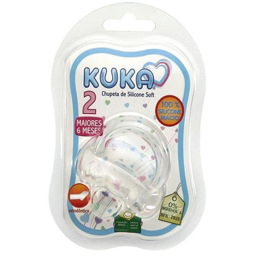 Chupeta De Silicone Soft Orto Cristal Tam-2