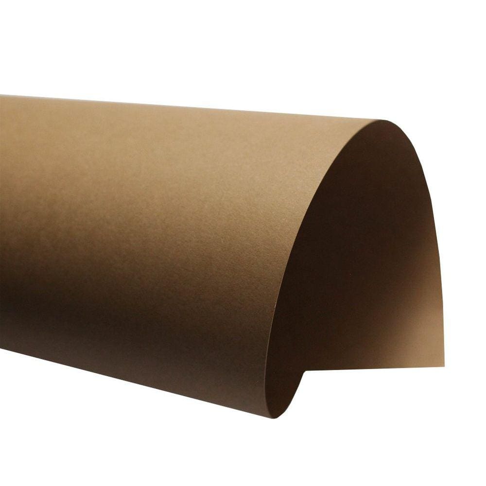 Papel Color Plus 180g – Formato A4 Marrom Havana - 10 folhas