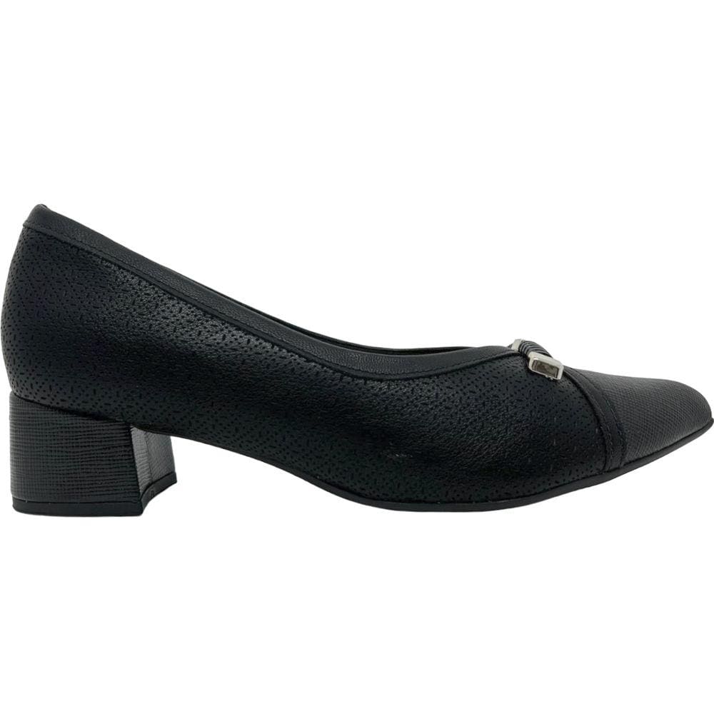 Sapato Feminino Casual Dia a Dia Salto Casual Médio Bico Fino Piccadilly 739053