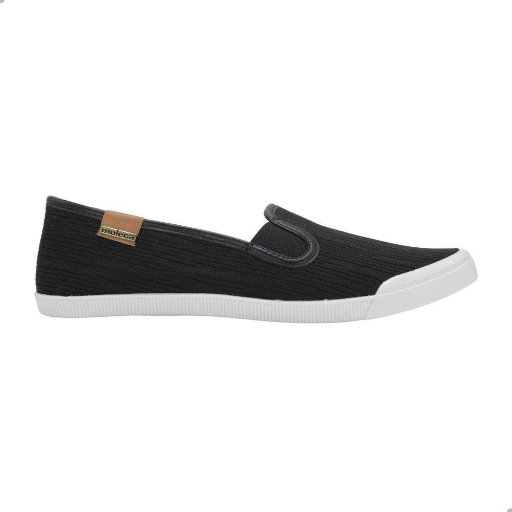 Sapatilha Moleca Tecido Knit Preto