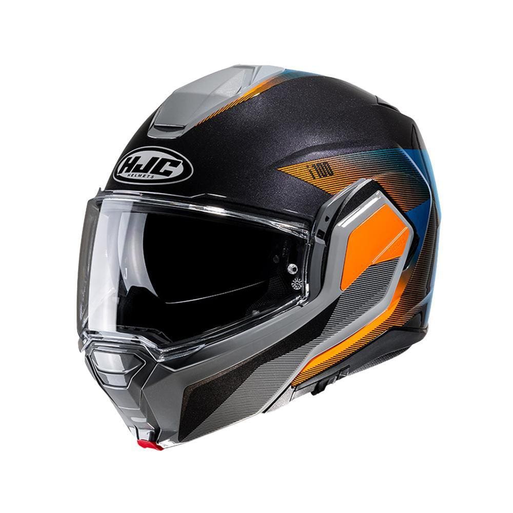 Capacete Hjc I100 180 Beston Cinza Laranja E Azul  58 [F016]