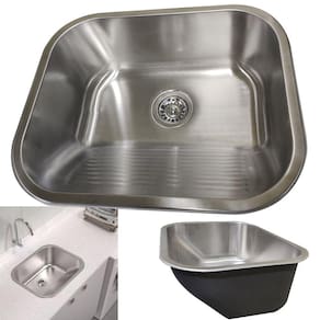 Tanque Lavanderia 30 Aço Inox Lavanderia Lava Roupa Esfrega Tanquinho Lavabo Area Limpeza Casa