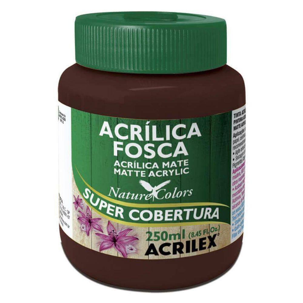Tinta Acrílica Fosca 250Ml - 526 - Marrom Escuro - Acrilex