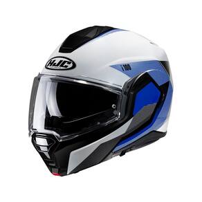 Capacete Hjc I100 180 Beston Branco Azul E Cinza  58 [F016]