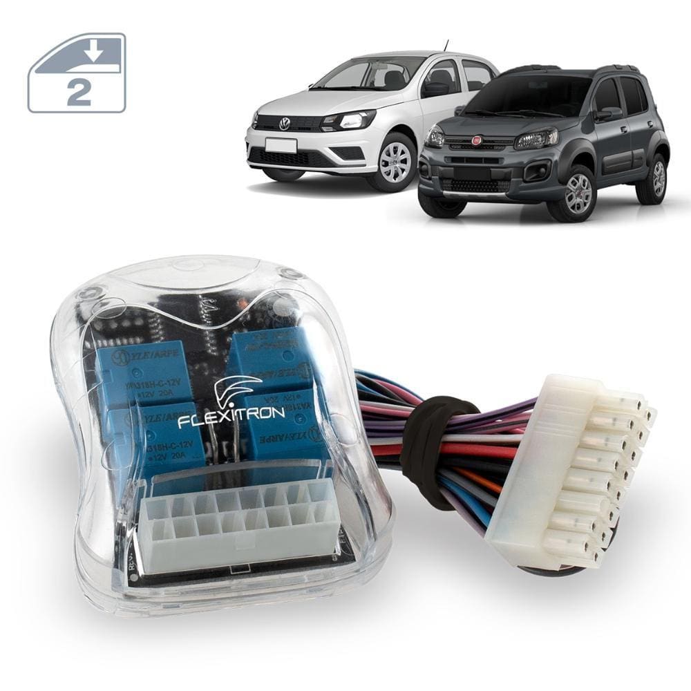 Modulo 2 Vidros Elétricos Fiat e Volkswagen FDW22 Plus