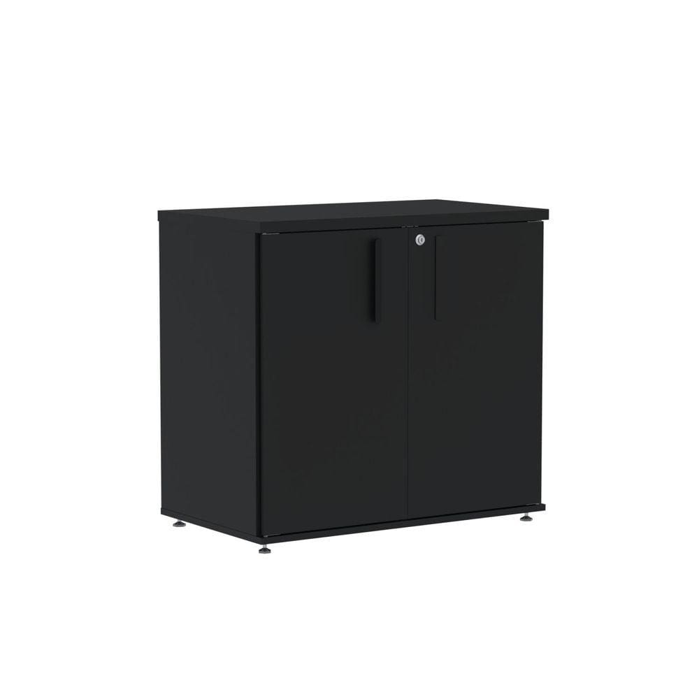 Armário Baixo 02 Portas Pivotante Abc745 Preto