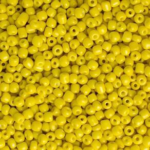 Miçanga Vidro Amarelo 3,6Mm 100G Para Guia Umbanda Candomblé