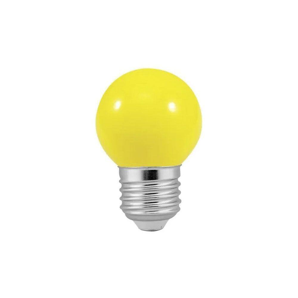 Lâmpada Led Bulbo G45 5W Amarela Repelente Decoração