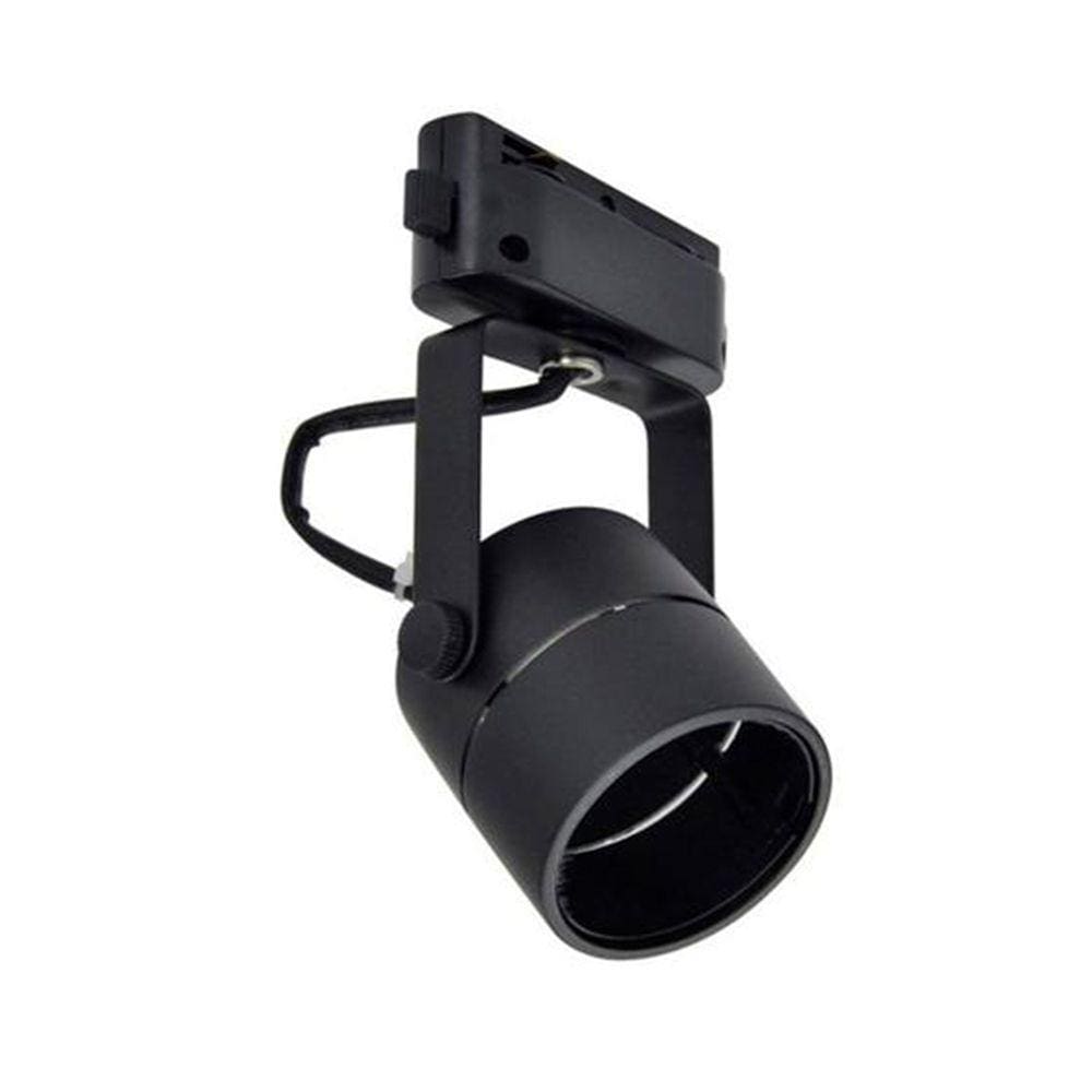 Spot Para Trilho Eletrificado 1XMR16 GU10 Preto Iluminação Decoração