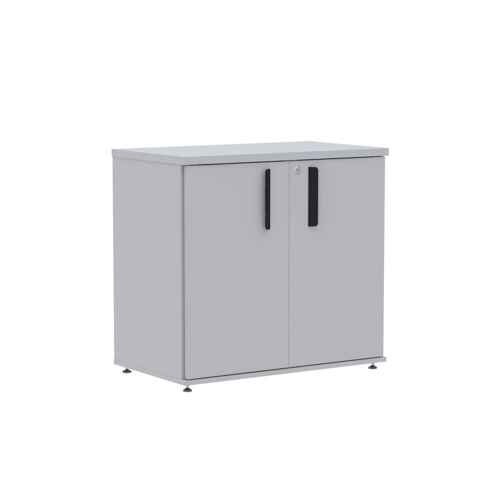 Armário Baixo 02 Portas Pivotante Abc745 Cinza