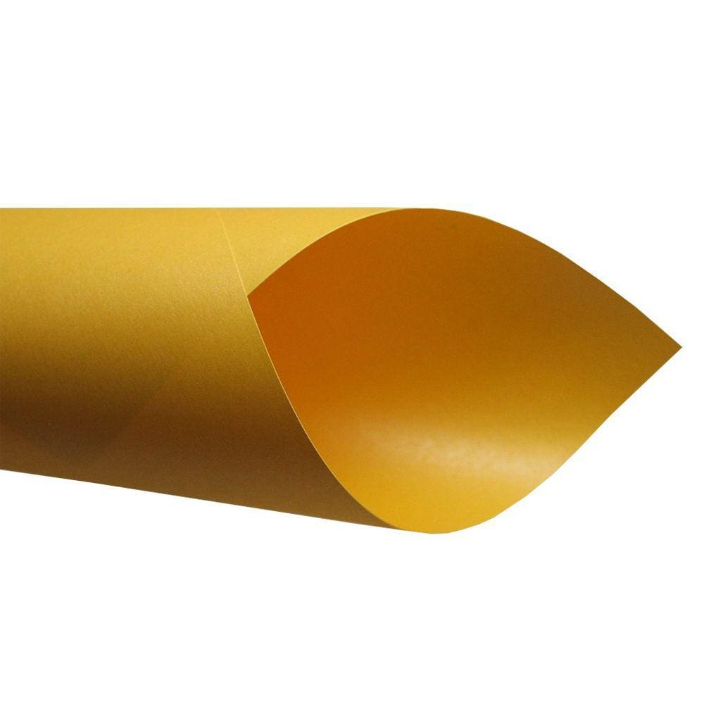 Papel Perolado 180g – Formato A4 Amarelo Canário - 10 folhas